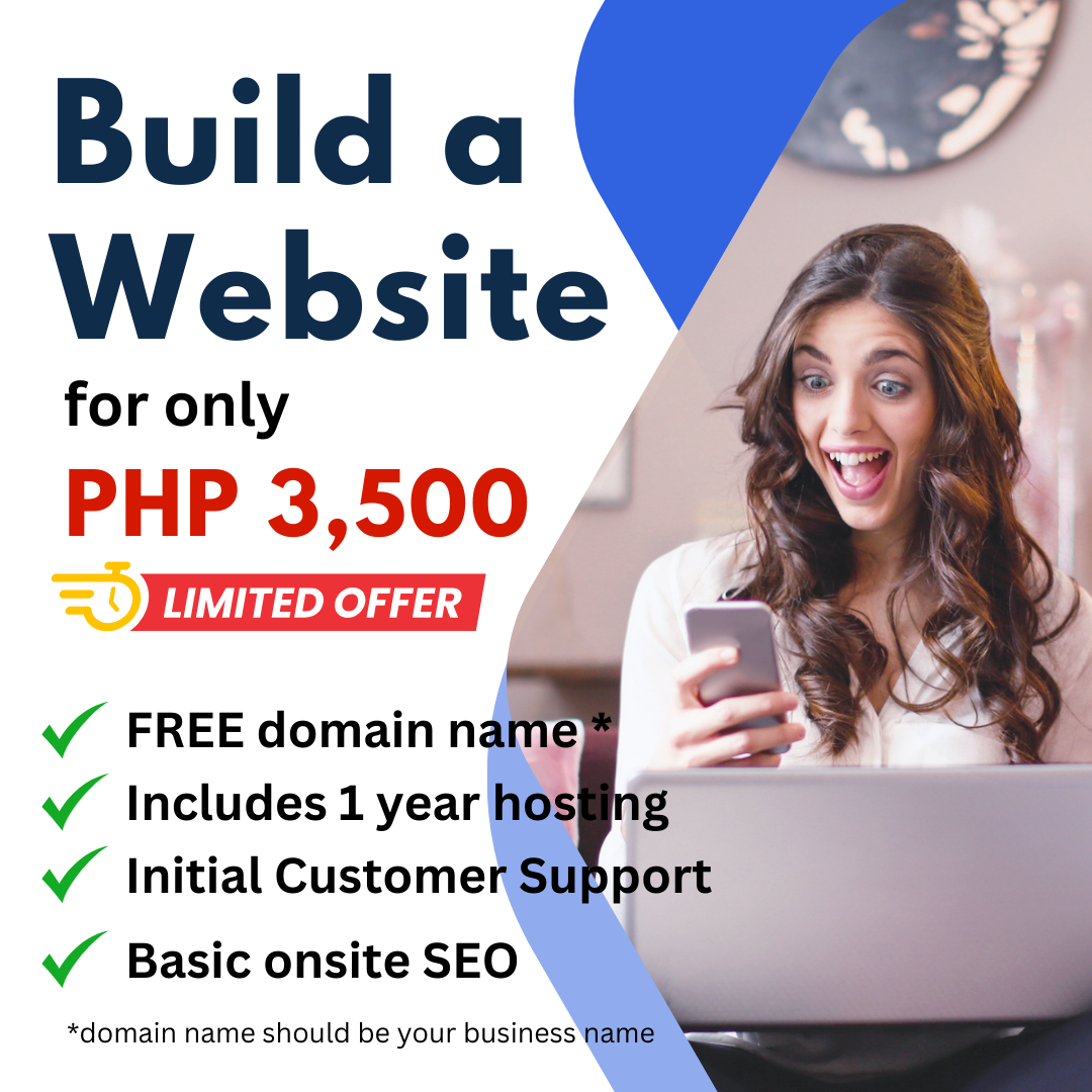 Build a Website Special Offer